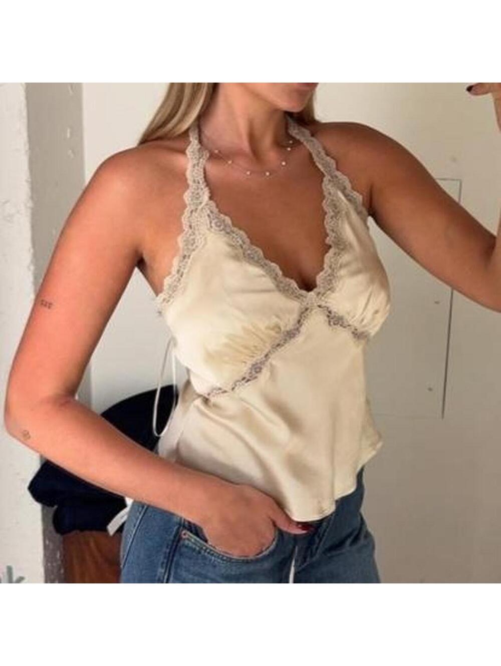 Reformation Monica Silk Top in